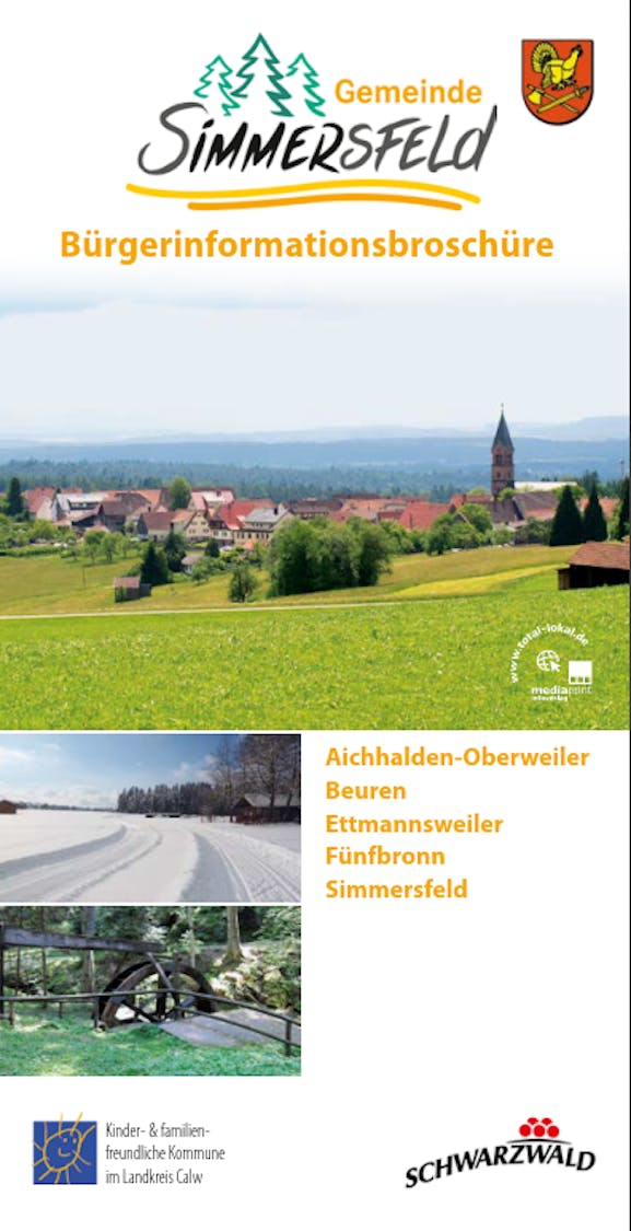 Neubürgerbroschüre Simmersfeld